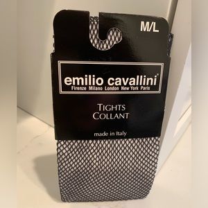 Vintage Black Fishnet tights size M/L, made in Italy, NWT